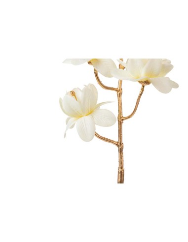 Rama bronce con flores beige