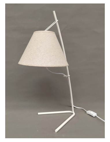 Lámpara de sobremesa lino beige