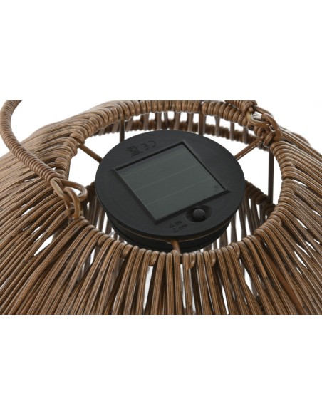 Lámpara solar ratán con asa