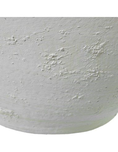 Jarrón de cerámica blanco rústico