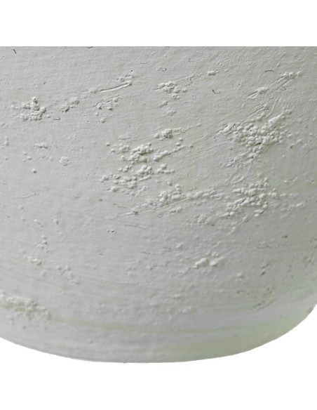 Jarrón de cerámica blanco rústico