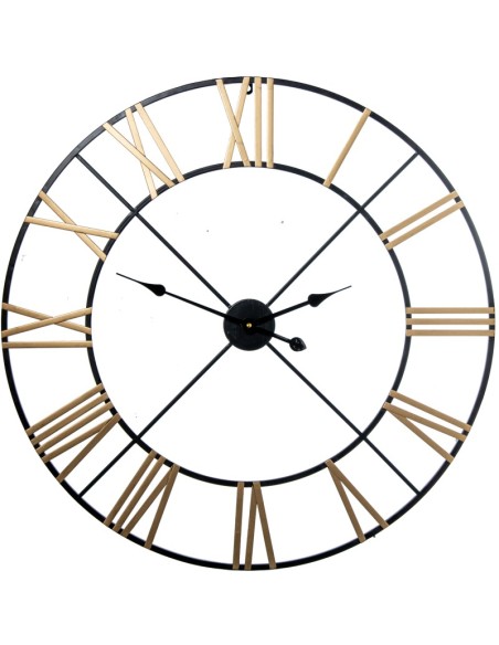 Reloj pared hierro 80cm negro