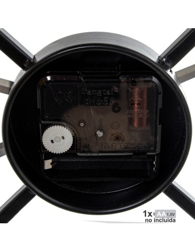 Reloj pared hierro 80cm negro