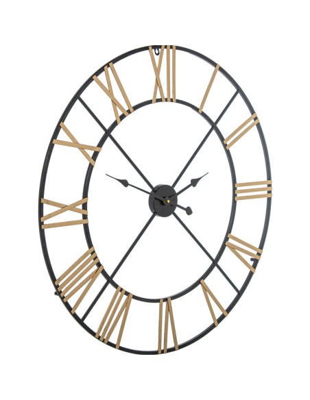 Reloj pared hierro 80cm negro
