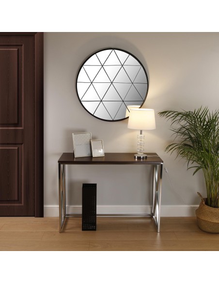 Recibidor de madera oscura