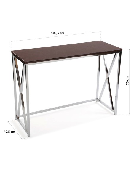 Recibidor de madera oscura