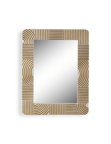 Espejo Eclipsia con marco beige