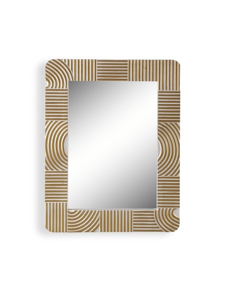 Espejo Eclipsia con marco beige