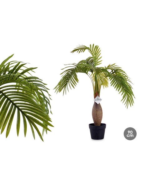 Planta con maceta palmera tallo ancho 90cm