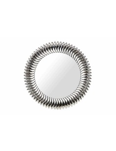 Espejo redondo MDF plateado 80x5x80 CM