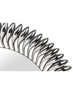 Espejo redondo MDF plateado 80x5x80 CM 2