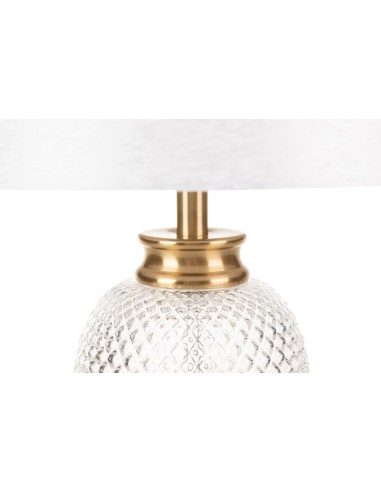 Lámpara de sobremesa pie transparente