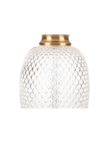 Lámpara de sobremesa pie transparente