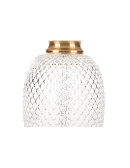 Lámpara de sobremesa pie transparente