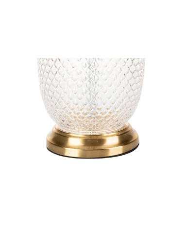 Lámpara de sobremesa pie transparente