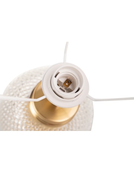 Lámpara de sobremesa pie transparente