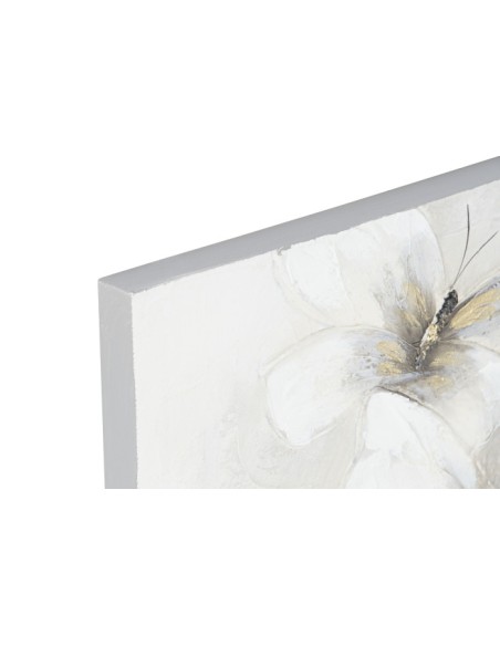 Cuadro lienzo de mariposas blancas