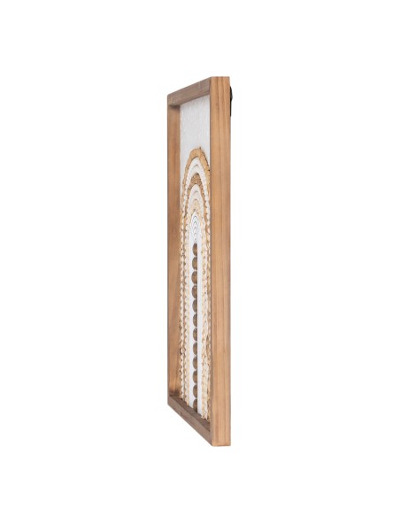 Cuadro de Madera bolas y fibra