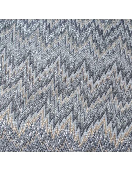 Camino de mesa gris/plata ZigZag