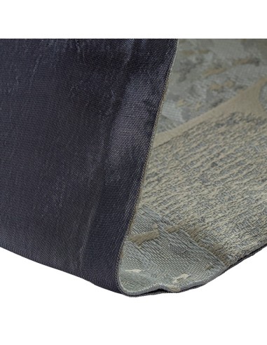 Camino de mesa gris rectángulos