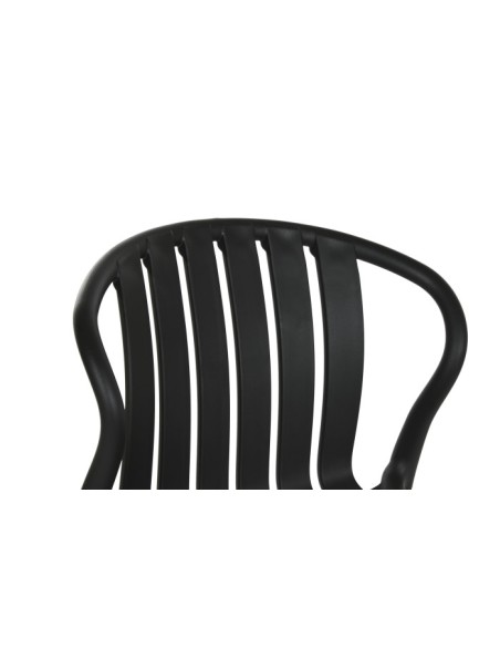 Taburete negro minimalista