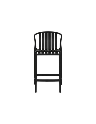 Taburete negro minimalista