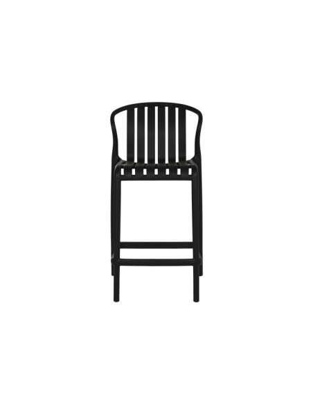 Taburete negro minimalista