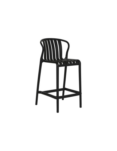 Taburete negro minimalista