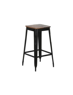 Taburete de metal/madera sin respaldo