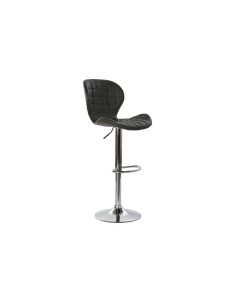 Taburete Pu de metal gris oscuro