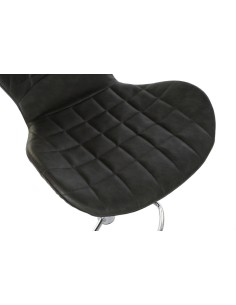 Taburete Pu de metal gris oscuro 2