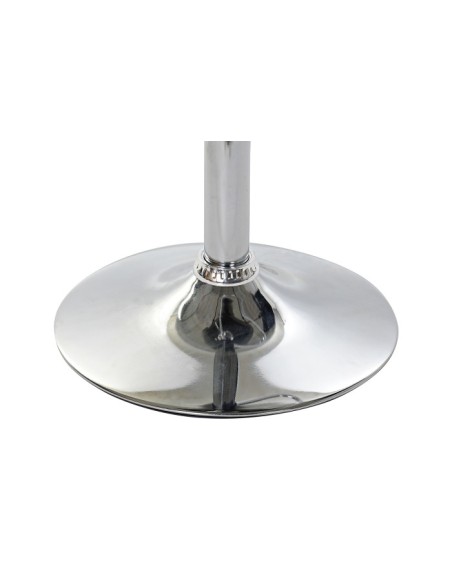 Taburete Pu de metal gris oscuro