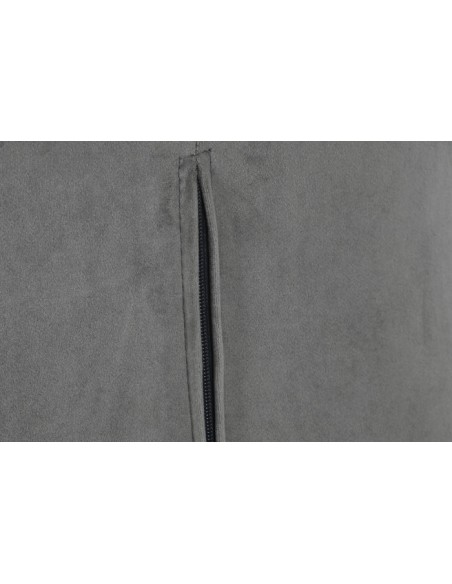 Taburete con respaldo gris oscuro