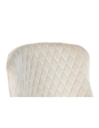 Taburete rombos crema