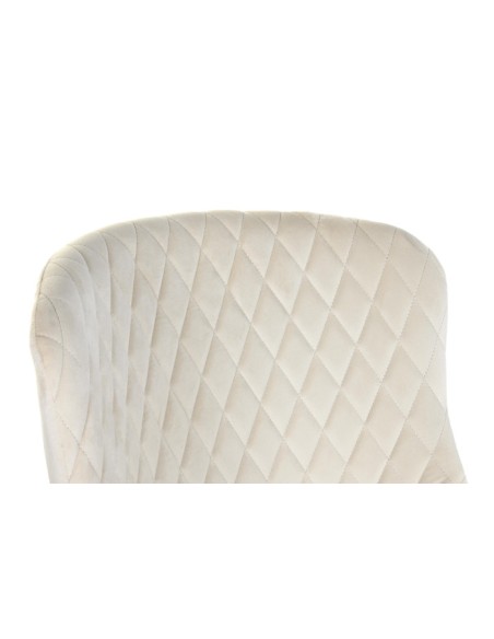 Taburete rombos crema