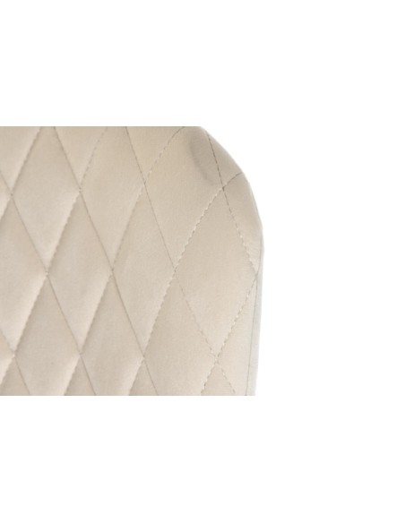 Taburete rombos crema