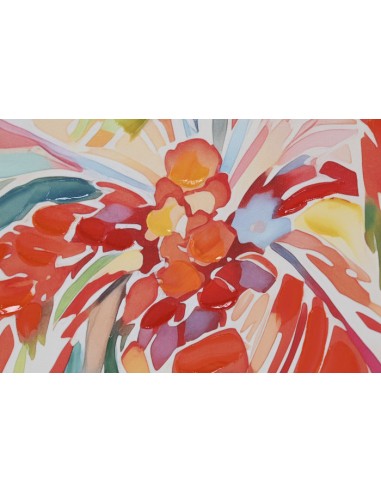 Cuadro palmera colorida