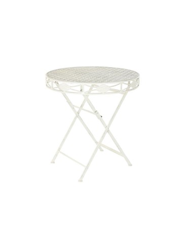 Mesa de comedor metal blanca