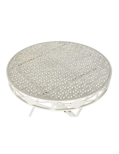 Mesa de comedor metal blanca