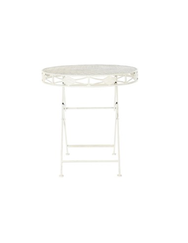 Mesa de comedor metal blanca