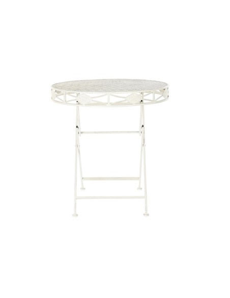 Mesa de comedor metal blanca