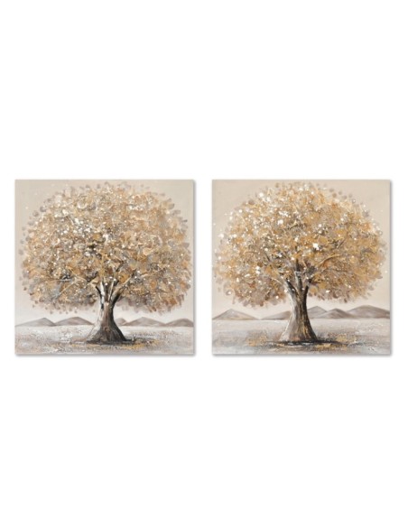Cuadro árbol cálido 2 surt.