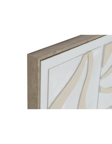 Cuadro abstracto líneas beiges 2 surt.