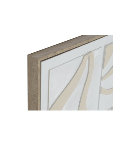 Cuadro abstracto líneas beiges 2 surt.