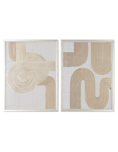 Cuadro yeso moderno abstracto 2 surt.