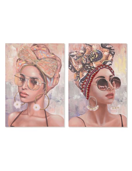 Cuadro Africana en lienzo