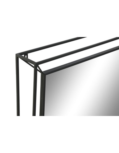 Espejo metal negro 3D