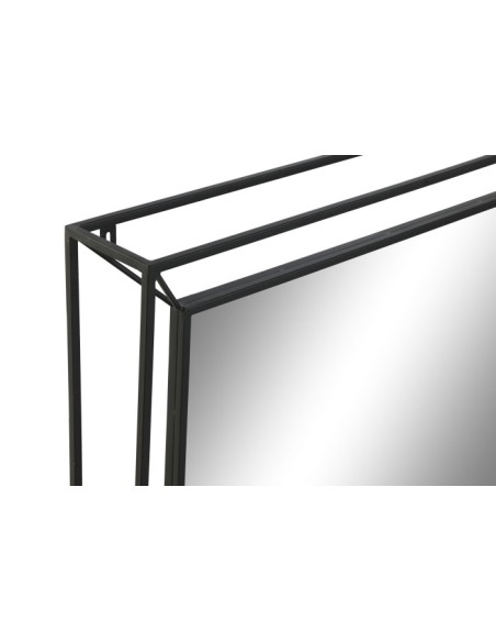 Espejo metal negro 3D