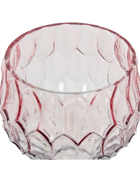 Juego 3 copas talladas rojas