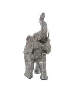 Figura elefante plateado
